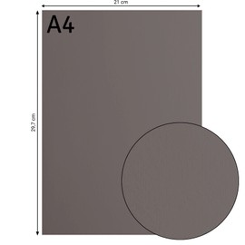 Florence Cardstock Smooth - Coloured Card Making Supplies A4 - Grey - 10 Sheets - Coloured Paper for Scrapbooking, Card Making, Die Cutting and Paper Crafts - 216 GSM - Concrete