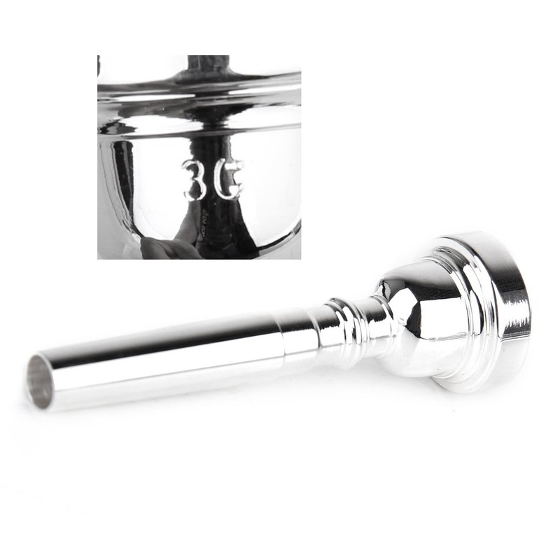 トランペット マウスピース　3C　練習用 (シルバー)