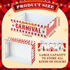 GlikCeil Carnival Party Decorations Carnival Trays for Food Wooden Circus