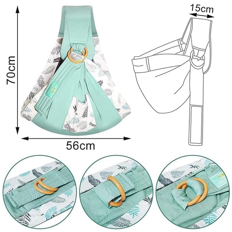 Canguro para Bebe, Rebozo para Cargar Bebe, Porteo Ergonomico para