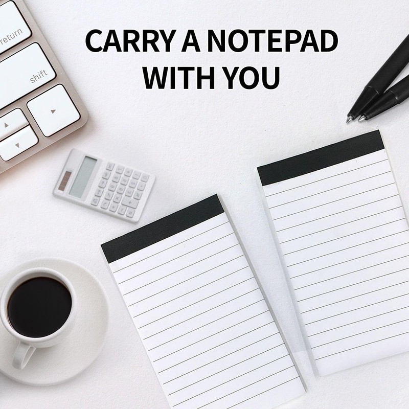 Pack of 10 Notepads and 10 Ballpoint Pens, Mini Notebooks,