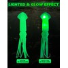BLUEWING Upgraded Lighted Glow Squid Lure 12in Fishing Water Activate