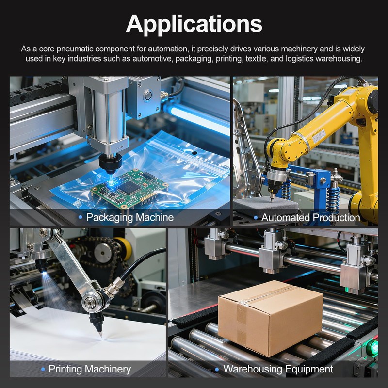 Baomain 4 Station Solenoid Valve Manifold, 12V DC 5 Way