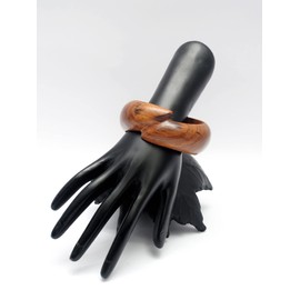 Pure Hands - Charm your outfit with Stylish Organic-wood-Bangle made with Natural Sisso-wood from Boyce Collection [XL-Size (Inner-Diameter- 75 mm or 2.95 Inches)]