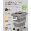 Collapsible Dog Food Container for 10-25 lbs, Airtight Storage Bin