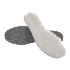 Lamb Fur – Felt Insole Insoles Shoe Sole Fur Insert - Yellow -
