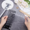 BENECREAT Black Acrylic Thickness Gauge, 8.1x3.1x0.1inch Plated Size Inspection Tool