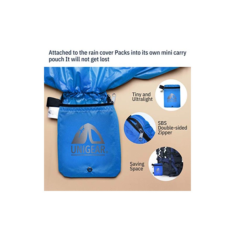Unigear Funda Impermeable para Mochila 15~80L Cubierta de Bolsa Bolso