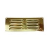 Merriway BH00510 Polished Brass Louvred Vent 9 x 3 -1