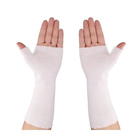 GZFQJJ Hand Socks for Splint Wrist and Thumb Spica Wrap Liner,Arm Cast Cover Cotton Stockinette Sleeve for Under Brace for Women Men(Pack of 10) (Large)