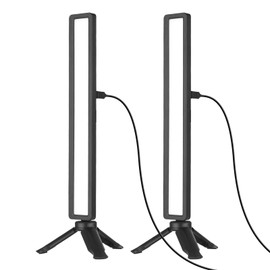 Generic 2PCS Computer Laptop Monitor Light Bar Video Conference Lighting Screen Lamp Fill-in Lamps USB Powered 3 Color Temperature Dimmable with Mini Tripod Screen Clamp for Video Conferences Remote