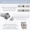 Washing Machine Drain Hose, Flexible Extension Hose (6.56 ft)