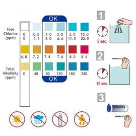 200 Pcs 3 In 1 Pool Teststreifen Ph Teststreifen Pool Tester Ph Und Chlor Teststreifen Pool Pooltester Chlor Und Ph Pool Tester Ph Wert Teststreifen Pool Tester Ph Tester Pool Ph Teststreifen Pool