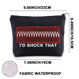 V-Tach Nursing Makeup Bag Paramedic Gifts Cardiac Nurses Gifts I'd Shock That Cardiology Nurse Zipper Bag (Shock That UK)