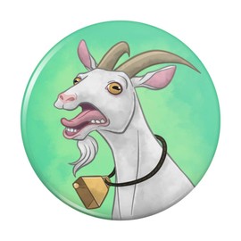 Screaming Goat Pinback Button Pin
