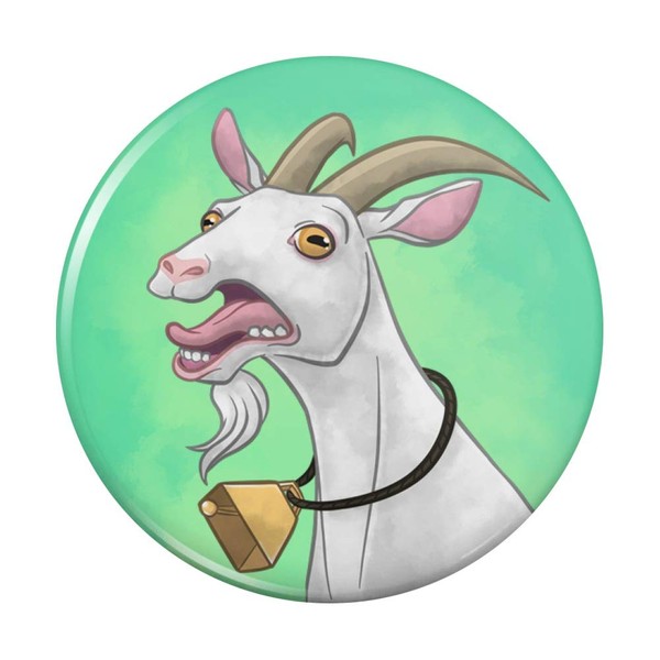 Screaming Goat Pinback Button Pin