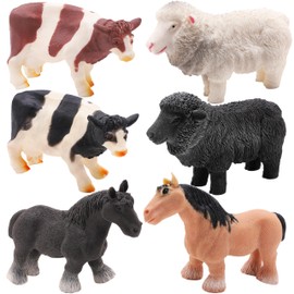 Toyland® 10cm Squidgy & Stretchy Farmyard Animals - Stress Relief - Novelty Fidget Squeeze Toys - 1 Chosen at Random