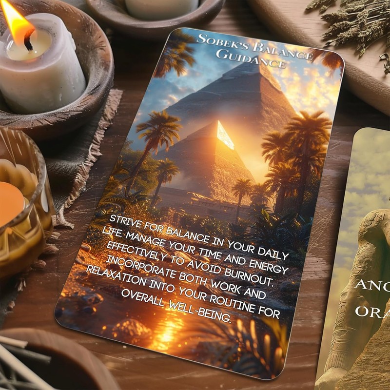 Powerful Ancient Egyptian Oracle Cards, Egyptian Symbols Oracle Deck for