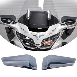 PANICAL Motorcycle for Honda GoldWing 2018-2026 F6B GL1800 Hand Windproof Install Rearview Mirror Windshield Accessories Components (Grey rearview mirror windshield)