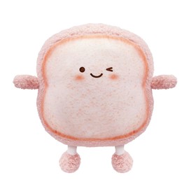 VHYHCY Toast Bread Pillow Funny Food Plush Toy Pillows Small Cute Stuffed Plush Sofa Pillow (Toast ​​Bread, Pink)