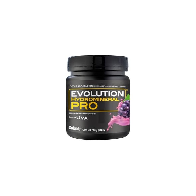 EVOLUTION, Electrolitos, Bebida Hidratante en Polvo, Hydromineral Pro, 5 Electrolitos,