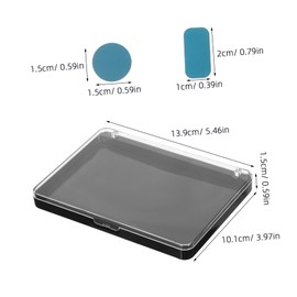 IWOWHERO 2pcs Makeup Storage Box Empty Lipstick Pan Lipstick Palette Eyeshadow Empty Plate Cosmetic Palette Plastic Blush Eyeshadow Pans Stainless Steel Black