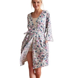 Vera Bradley Womens Cozy Knit Robe (Extended Size Range), Magnifique Floral, Small-Medium