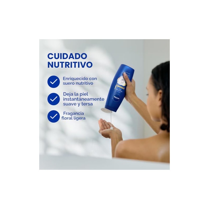NIVEA Nourishing Care Body Wash with Nourishing Serum, 20 Fl