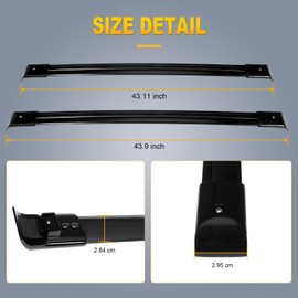 OCPTY Roof Rack Cargo Bar for Honda Odyssey 2005-2010 Rooftop Luggage Rack Cargo Carriers-Max Load Up to 165LBS