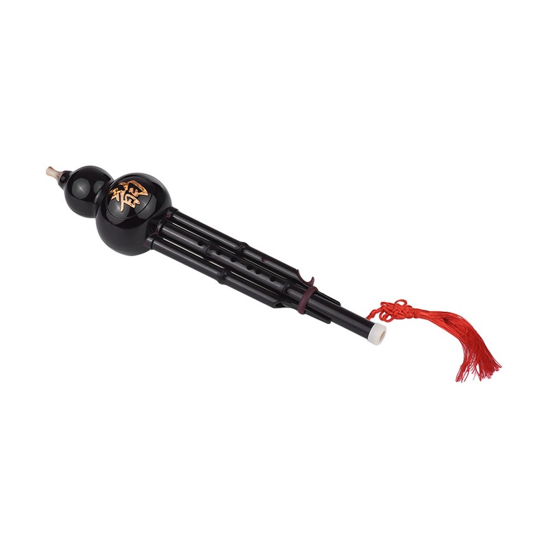 Chinese Traditional Instrument Hulusi Cucurbit Flute Bottle Gourd Silk C-Key