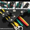 Tnisesm Wire Crimping Tool 26-10 AWG, Crimping Pliers with Stripper