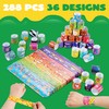 JOYIN 288 Pcs Slap Bracelets for Kids, Bulk Wristbands with