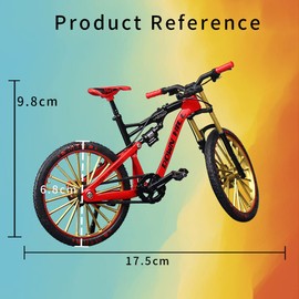 Jiahuade Mini Toy Bicycle, BMX Finger Bike, Finger Bike, Metal Miniature Bicycle, Model Bicycle, Mountain Bike, Model Bicycle (G)