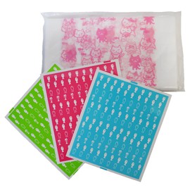 KS-009 Printed Poly Bags, Kitchen Pack, 60 Pieces, Convenient for Dividing