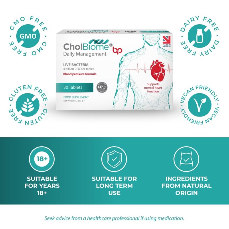 Cholbiome CholBiome BP Tablets - 30 Tabs, 4 Billion CFU/Serving