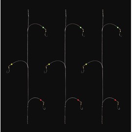 Dyxssm Fishing Hook Line Stainless Steel, Fishing Rigs Wire Leader with Rolling Swivel and Barb Hooks