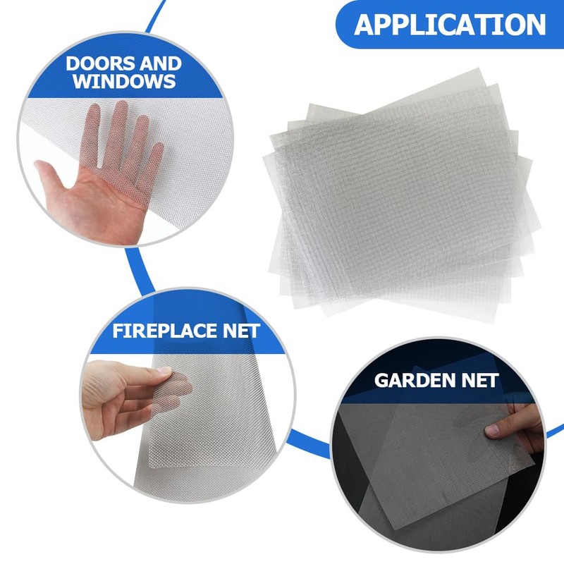 ULTECHNOVO 5Pcs Plastic Welding Mesh Reinforcing Wire Mesh Screen Stainless