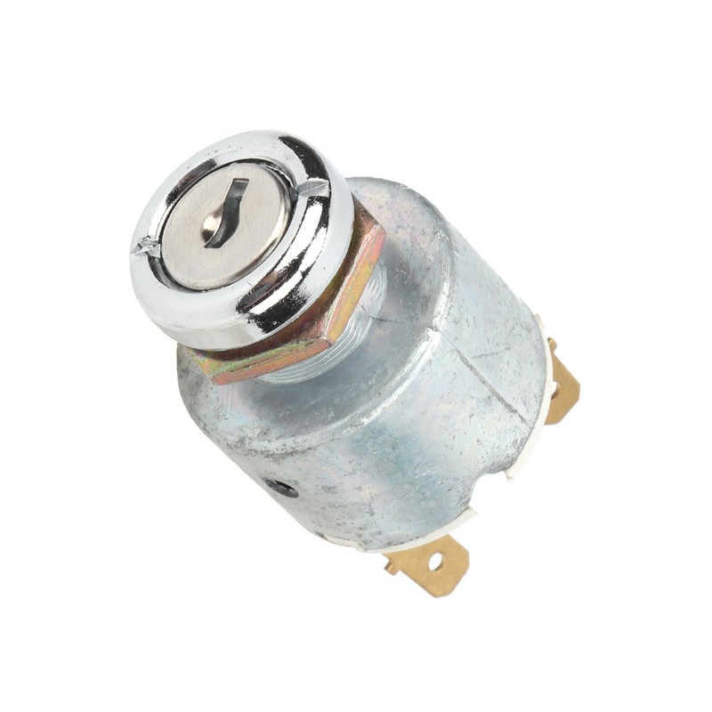 Universal Ignition Switch Lock Cylinder with Keys Aluminum Alloy Replacement
