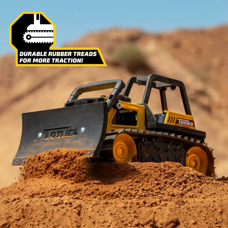 Tonka Steel Classics - Bulldozer - Made with Steel &