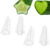 4Pcs Cucumber Styling Growth Mold Plastic Heart Shaped Five-Pointed Star