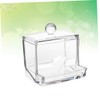 STOBAZA 3pcs Box Cotton Buds Box Acrylic Storage Case for