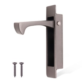 EAI Edge Pull Handle for Pocket Door | 90x18x14mm | Matt Bronze | Flush Mounted for Pocket Doors, Sliding Doors or Cabinet Doors