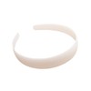 White Plain 2.5cm (1") Wide Plastic Alice Hair Band Headband