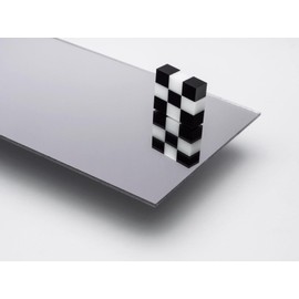 DistinctAndUnique Gold Mirror Cast Acrylic Plexiglass Sheets 1/8” Thick (3mm) Easy to Cut Plastic Plexi Glass with Protective Paper for Signs, DIY Display Projects, Crafts, Shelves (18x24)