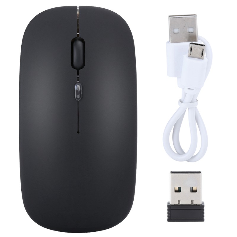 Wireless Mouse 2.4G Rechargeable USB Wireless Gaming Mouse with LED