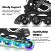 MammyGol Adjustable Inline Skates for Kids with Light up Wheels,Flashing