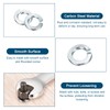 sourcing map 3/8" Split Lock Washer, 50Pcs Carbon Steel Spring