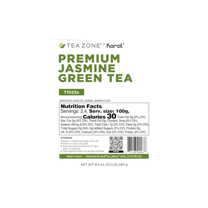 TEA ZONE muestra de té té verde jazmín premium