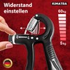 KIMATRA 2-Piece Grip Strength Trainer Set from 5 kg to