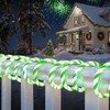 Jnaurb Christmas Candy Cane Lights, 33ft 240 LED Connectable Flexible